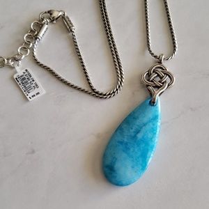 NWT Brighton Interlok Turquoise necklace